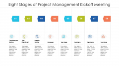 Eight Stages Of Project Management Kickoff Meeting Ppt PowerPoint Presentation Icon Pictures PDF