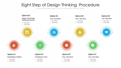 Eight Step Of Design Thinking Procedure Ppt PowerPoint Presentation File Themes PDF