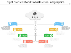 Eight Steps Network Infrastructure Infographics Ppt PowerPoint Presentation Ideas Topics