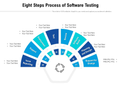 Eight Steps Process Of Software Testing Ppt PowerPoint Presentation Infographics Example PDF Eight Steps Process Of Software Testing Ppt PowerPoint Presentation Infographics Example PDF
