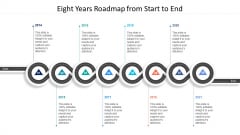 Eight Years Roadmap From Start To End Ppt PowerPoint Presentation File Information PDF