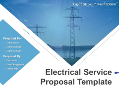 Electrical Service Proposal Template Ppt PowerPoint Presentation Complete Deck With Slides