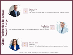 Elements Client Testimonials For Annual Project Budget Ppt Outline Mockup PDF Elements Client Testimonials For Annual Project Budget Ppt Outline Mockup PDF