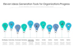 Eleven Ideas Generation Tools For Organizations Progress Ppt PowerPoint Presentation Portfolio Files PDF Eleven Ideas Generation Tools For Organizations Progress Ppt PowerPoint Presentation Portfolio Files PDF
