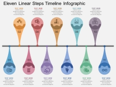 Eleven Linear Steps Timeline Infographic Powerpoint Template Eleven Linear Steps Timeline Infographic Powerpoint Template