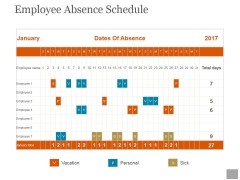 Employee Absence Schedule Ppt PowerPoint Presentation Information Employee Absence Schedule Ppt PowerPoint Presentation Information