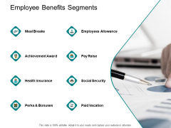 Employee Benefits Segments Ppt PowerPoint Presentation File Show