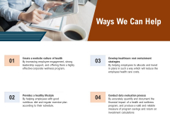 Employee Health And Fitness Program Ways We Can Help Rules PDF Employee Health And Fitness Program Ways We Can Help Rules PDF