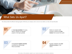 Employee Health And Fitness Program What Sets Us Apart Guidelines PDF Employee Health And Fitness Program What Sets Us Apart Guidelines PDF