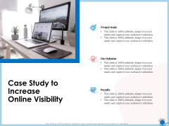 Enhancing Digital Presence Proposal Template Case Study To Increase Online Visibility Slides PDF Enhancing Digital Presence Proposal Template Case Study To Increase Online Visibility Slides PDF