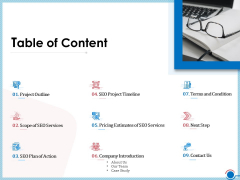 Enhancing Digital Presence Proposal Template Table Of Content Designs PDF Enhancing Digital Presence Proposal Template Table Of Content Designs PDF