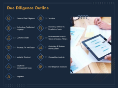Enterprise Review Due Diligence Outline Ppt Slides Smartart PDF Enterprise Review Due Diligence Outline Ppt Slides Smartart PDF