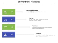 Environment Variables Ppt PowerPoint Presentation Styles Display Cpb Pdf