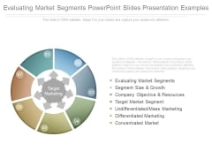 Evaluating Market Segments Powerpoint Slides Presentation Examples Evaluating Market Segments Powerpoint Slides Presentation Examples