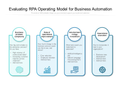 Evaluating RPA Operating Model For Business Automation Ppt PowerPoint Presentation Styles Slide PDF Evaluating RPA Operating Model For Business Automation Ppt PowerPoint Presentation Styles Slide PDF