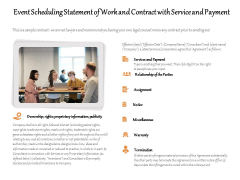 Event Scheduling Statement Of Work And Contract With Service And Payment Ppt PowerPoint Presentation Gallery Introduction PDF Event Scheduling Statement Of Work And Contract With Service And Payment Ppt PowerPoint Presentation Gallery Introduction PDF