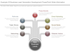 Example Of Business Lead Generation Development Powerpoint Slide Information