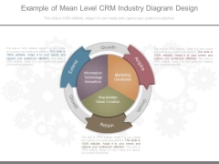 Example Of Mean Level Crm Industry Diagram Design