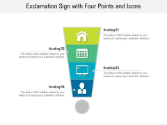 Exclamation Sign With Four Points And Icons Ppt PowerPoint Presentation Gallery Background Images PDF Exclamation Sign With Four Points And Icons Ppt PowerPoint Presentation Gallery Background Images PDF