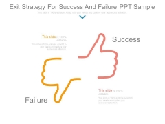 Exit Strategy For Success And Failure Ppt Sample