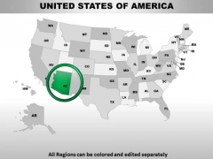 Editable Usa Arizona State PowerPoint Maps Editable Usa Arizona State PowerPoint Maps