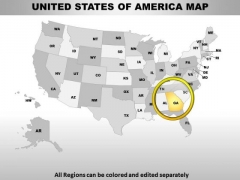 Editable Usa Georgia State PowerPoint Maps Editable Usa Georgia State PowerPoint Maps