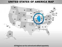 Editable Usa Illinois State PowerPoint Maps Editable Usa Illinois State PowerPoint Maps