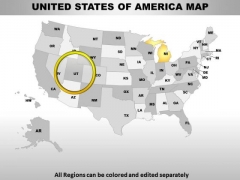 Editable Usa Michigan State PowerPoint Maps Editable Usa Michigan State PowerPoint Maps