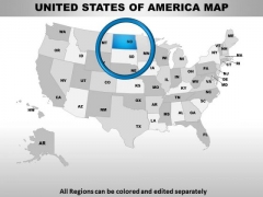 Editable Usa North Dakota State PowerPoint Maps Editable Usa North Dakota State PowerPoint Maps