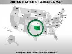 Editable Usa Oklahoma State PowerPoint Maps Editable Usa Oklahoma State PowerPoint Maps