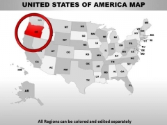 Editable Usa Oregon State PowerPoint Maps Editable Usa Oregon State PowerPoint Maps