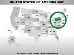 Editable Usa Pennsylvania State PowerPoint Maps Editable Usa Pennsylvania State PowerPoint Maps