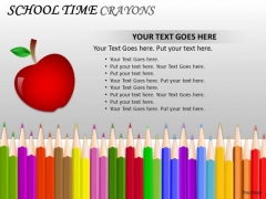 Education School Time Crayons PowerPoint Slides And Ppt Templates Education School Time Crayons PowerPoint Slides And Ppt Templates