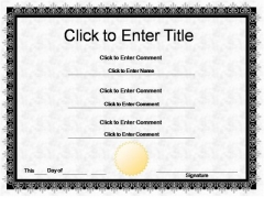 Employee Award Certificate PowerPoint Templates