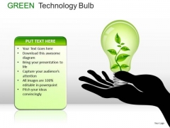 Energy Green Technology Bulb PowerPoint Slides And Ppt Diagram Templates