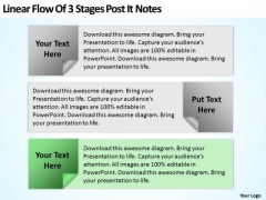 Examples Of Business Processes Linear Flow 3 Stages Post It Notes Ppt PowerPoint Templates Examples Of Business Processes Linear Flow 3 Stages Post It Notes Ppt PowerPoint Templates