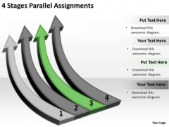 Explain Parallel Processing 4 Stages Assignments PowerPoint Templates