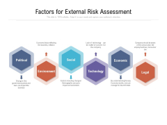 Factors For External Risk Assessment Ppt PowerPoint Presentation Gallery Brochure PDF