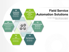 Field Service Automation Solutions Ppt PowerPoint Presentation Ideas Vector PDF