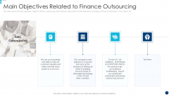 Finance And Accountancy BPO Main Objectives Related To Finance Outsourcing Clipart PDF