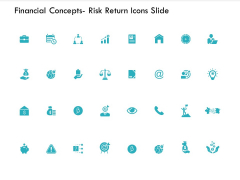 Financial Concepts Risk Return Icons Slide Idea Blub Ppt PowerPoint Presentation Ideas Information