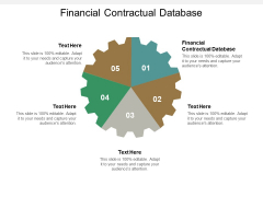 Financial Contractual Database Ppt PowerPoint Presentation Model Format Ideas Cpb