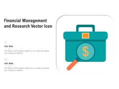 Financial Management And Research Vector Icon Ppt PowerPoint Presentation Styles Outfit PDF