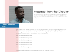 Financial PAR Message From The Director Ppt Slides Example PDF Financial PAR Message From The Director Ppt Slides Example PDF