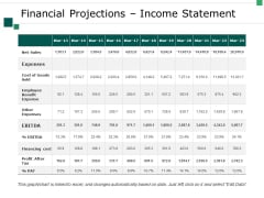 Financial Projections Income Statement Ppt PowerPoint Presentation Pictures Design Inspiration Financial Projections Income Statement Ppt PowerPoint Presentation Pictures Design Inspiration