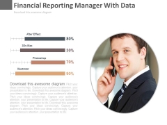 Financial Reporting Manager With Data Powerpoint Slides