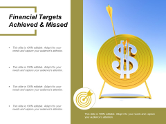 Financial Targets Achieved And Missed Ppt Powerpoint Presentation Layouts Grid