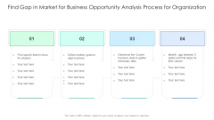 Find Gap In Market For Business Opportunity Analysis Process For Organization Sample PDF