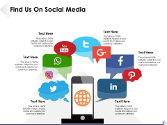 Find Us On Social Media Ppt PowerPoint Presentation Styles Images Find Us On Social Media Ppt PowerPoint Presentation Styles Images