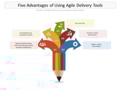 Five Advantages Of Using Agile Delivery Tools Ppt PowerPoint Presentation Layouts Slide PDF Five Advantages Of Using Agile Delivery Tools Ppt PowerPoint Presentation Layouts Slide PDF